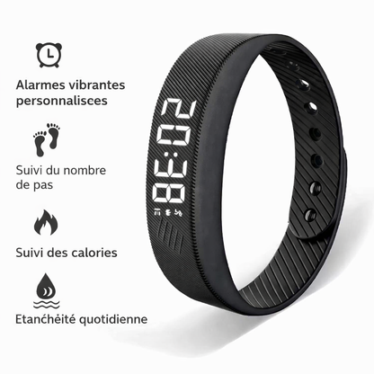 Smart Bracelet LED Digital Waterproof Smart Clock Smartband with Running Pedometer Monitor Smart Band Vibration Alarm Reminder